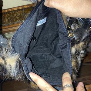 Small faux fur purse brand new